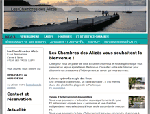 Tablet Screenshot of les-chambres-des-alizes.com